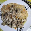 El cooksnap de Yareth Montana cuando hizo Pollo al champiñón con arroz integral 🍄🍗.