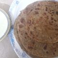 Fatima Rais's cooksnap of when they made Leftover dal paratha with radish leaves.