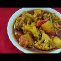 Mahua Chakraborty Swami's cooksnap of when they made ফুলকপি আলুর ডালনা(foolkopir dalna recipe in bengali).