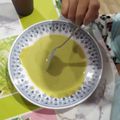 El cooksnap de Cinta Roque Tejada cuando hizo Crema de calabacín.