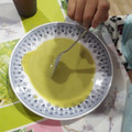 El cooksnap de Cinta Roque Tejada cuando hizo Crema de calabacín.