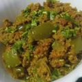 Naila Asif's cooksnap of when they made Qeema shimla mirch.