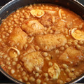 El cooksnap de Ana Segret cuando hizo Potaje de Vigilia o Potaje de bacalao con garbanzos y espinacas.