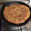 El cooksnap de Maria Paz Dominguez/ @pacitamama en instagram cuando hizo Tortilla de porotos verdes.