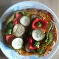 El cooksnap de Mey cuando hizo Pizza vegana con masa de boniato y zanahoria🥕.
