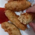 Cooksnap PANDA LISA semasa beliau membuat Tempe Nuggets Mozzarella.