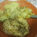 El cooksnap de Sara García Ramajo cuando hizo Pechuga de pollo al horno especiada con patatas.