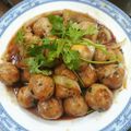 Cooksnap của Ân Ngô Thiên khi họ làm theo món Xíu mại sốt cà (thịt viên sốt chua ngọt)
