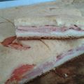 El cooksnap de Laura Flores cuando hizo Torta de jamón y queso licuada.