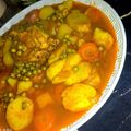 صورة من وصفات مطبخي، شاركها بعد تجربة وصفة طاجين جلبان بالدجاج "بازلاء"