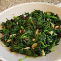 El cooksnap de Montse Casellas - Trasteamos en mi Cocina? cuando hizo Espinacas al ajillo.