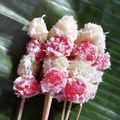 Cooksnap dari Risda untuk resep Kue Katen | Sate Singkong Pelangi