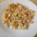 El cooksnap de Antonia García Fernández cuando hizo Revuelto de salmón fresco y gambas.