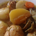 El cooksnap de Pau cuando hizo Pollo guisado a la cerveza, con verduras y patatas.