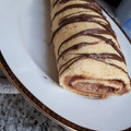 El cooksnap de Lorena cuando hizo Brazo gitano de Nutella.