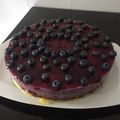 El cooksnap de Iván cuando hizo Tarta de requesón y arándanos.