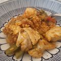 El cooksnap de Becky cuando hizo Arroz seco con pollo y verduras variadas.