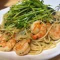 さくらもち♡'s cooksnap of when they made 海老とほうれん草の醤油マヨパスタ.
