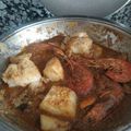 El cooksnap de belen cuando hizo Zarzuela de pescados y mariscos.