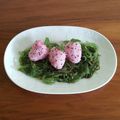Kristina K's cooksnap of when they made Cute Bite-Sized Strawberry Onigiri (Rice Balls).