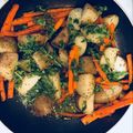 El cooksnap de Lian Diaz cuando hizo Papas salteadas.