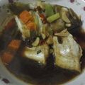 紫蝴蝶 的 微波爐料理-清蒸石斑魚(烹調真的只要5分鐘) cooksnap