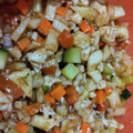 El cooksnap de Maritza Chedrawin cuando hizo Ceviche de coliflor.
