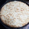 El cooksnap de Eva Videla cuando hizo Tarta de dulce de leche y coco.