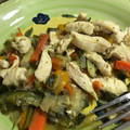 El cooksnap de Cecris cuando hizo Wok de vegetales y pollo.