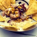El cooksnap de Manuel cuando hizo Ceviche de pulpo y langostinos con leche de coco 🥥.