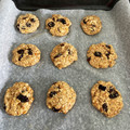 El cooksnap de Aldana Hosni cuando hizo Galletitas de avena y banana con chips de chocolate.