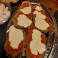 El cooksnap de Marìa Belèn Esnaola cuando hizo Milanesas de Berenjenas al horno con queso y huevos revueltos.