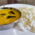 Neelam Gupta 's cooksnap of when they made Kadhi Chawal.