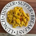 El cooksnap de Manuel Rodriguez cuando hizo Macarrones con pollo al curry.