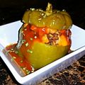 MMOBRIEN's cooksnap of when they made sig's Spicy Rice stuffed Peppers with warm Puy Lentils and Goatscheese..