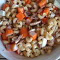 El cooksnap de Maite Banos cuando hizo Ensalada de margaritas con palitos de cangrejo, atún y huevo.