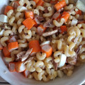 El cooksnap de Maite Banos cuando hizo Ensalada de margaritas con palitos de cangrejo, atún y huevo.