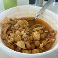 El cooksnap de Dario Solorzano cuando hizo Garbanzos con pollo.