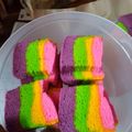 Cooksnap dari Novi Priyono untuk resep Bolu kukus pelangi