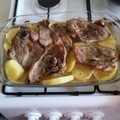 El cooksnap de Natalia Carmona cuando hizo Chuletas de cordero al horno.