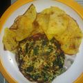 El cooksnap de Dores Rial cuando hizo Hamburguesas verdes (de espinacas y pollo).