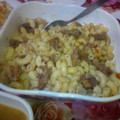 Bushra Mazhar's cooksnap of when they made Fried macaroni with minced meat garnish with fresh parsely.
