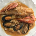 El cooksnap de @tesa.cuina cuando hizo Suquet de rape con marisco.