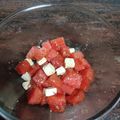 El cooksnap de Maite cuando hizo Ensalada de sandía y queso feta con vinagreta.