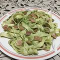 El cooksnap de juliocorti70 cuando hizo Fideos al pesto con jamón.