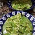 El cooksnap de Maritza cuando hizo Tallarines verdes Peruanos.
