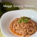 Cooksnap Sesimple Loralin semasa beliau membuat Meggi goreng simple.