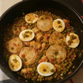 El cooksnap de franccany cuando hizo Rodajas de merluza en salsa con verduras y huevo.