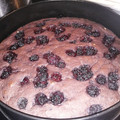 El cooksnap de Dina Rosario Zelaya Castro cuando hizo Tarta / Torta de moras riquísima!!! Bien casera!.