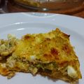 El cooksnap de Mariel cuando hizo Tarta sin masa de pollo reciclado y vegetales. Cena light!.